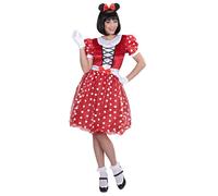 Widmann Mouse Girl (Dress, Ears) (M) Red