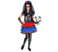 Widmann Mujer Dia De Los Muertos (Dress, Arm Warmers, Headpiece With Veil) (116