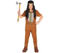 Widmann Native Indian (Shirt, Pants, Headband) (104 cm / 2-3 Years) Brown