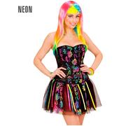 W WIDMANN MILANO Party Fashion - Costume Neon Fantasy Girl, robe, Candyland, princesse bonbon, carnaval