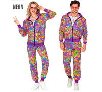 WIDMANN MILANO Survêtement Party Fashion – Hippie Flower Power néon années 80
