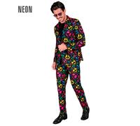 Widmann Neon Ghosts Party Fashion Suit (Jacket, Pants) (XL) Different Colors