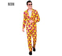 Widmann Neon Pineapple Party Fashion Suit (Jacket, Pants) (S) Yellow