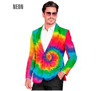 Widmann Neon Tie Dye Party Fashion Jacket (Jacket) (XL) Rainbow