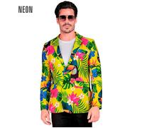 Widmann Neon Tie Dye Party Fashion Jacket (Jacket) (XXL) Rainbow