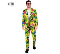 Widmann Neon Tie Dye Party Fashion Suit (Jacket, Pants) (XXL) Rainbow