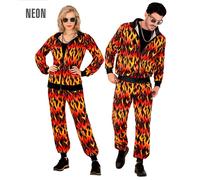 Widmann Neon Tie Dye Psychedelic Hippie Party Fashion Tracksuit (Jacket, Pants)