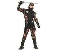 Widmann Ninja Soldier (Hooded Coat With Ties, Pants With Ties, Belt, Mask) (128