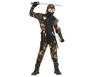 Widmann Ninja (Vest With Tabard, Pants, Belt, Arm Guards, Mask) (158 cm / 11-13
