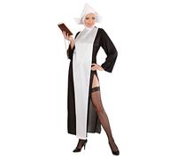 Widmann Déguisement Nonne – Robe et coiffe – Taille L Noir