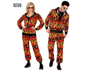 Widmann On Fire Party Fashion Tracksuit (Jacket, Pants) (L) Red