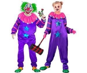 Widmann Outer Space Horror Clown (Jumpsuit) (S) Purple / Lila