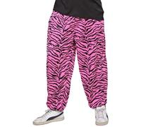 W WIDMANN MILANO Party Fashion - Pantalon années 80 avec motif zèbre, pantalon de jogging, déguisements de carnaval