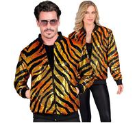 Widmann Party Fashion Bomber (Rainbow Animalier Tiger Sequin Bomber) (XXL) Rainb