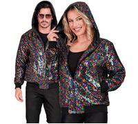 Widmann Party Fashion Hooded Bomber (Multicolor Sequin Hooded Bomber) (S/M) Diff