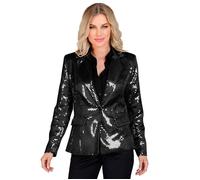 Widmann Party Fashion Jacket (Black Sequin Jacket) (XL) Black