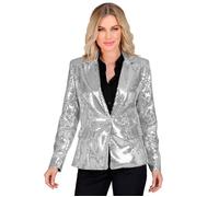 Widmann Party Fashion Jacket (Silver Sequin Jacket) (M) Silver