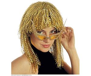 Widmann Perruque Lamée Or - Disco - Taille Unique