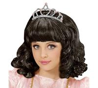 Widmann - Perruque princesse avec diadème pour enfants, cheveux artificiels, perruque bouclée, conte de fées