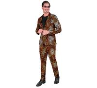 Widmann Pink Animalier Party Fashion Suit (Jacket, Pants) (XXL) Pink