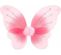 Widmann PINK GLITTER WINGS WITH GEMS 50x40 cm Pour : Fille