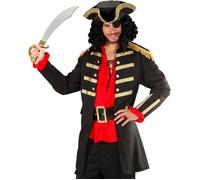 W WIDMANN MILANO Costume Capitaine pirate - manteau et chapeau, carnaval