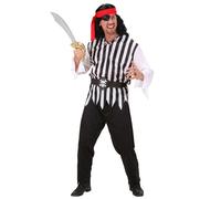 Widmann – Déguisement Pirate (manteau, pantalon, ceinture, bandeau) XL, plusieurs couleurs