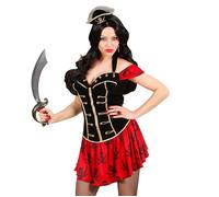 Widmann Pirate (Dress With Vest, Belt, Headpiece) (XL) Different Colors