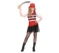 Widmann Pirate Girl (Dress, Belt, Bandana) (128 cm / 5-7 Years) Different Colors