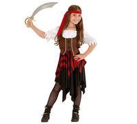Widmann Pirate Girl (Dress, Corset, Headband) (140 cm / 8-10 Years) Different Co