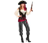 Widmann Pirate (Shirt With Vest, Pants, Sash, Belt, Headband, Hat) (L) Different