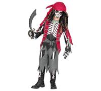 Widmann Pirate Skeleton (Shirt With Vest And Belt, Pants, Bandana) (128 cm / 5-7