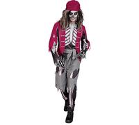 Widmann Pirate Skeleton (Shirt With Vest And Belt, Pants, Bandana) (S) Different