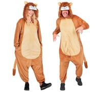 Widmann Plush Onesie Sloth (Hooded Jumpsuit) (XXL) Brown