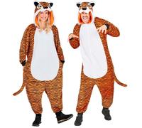 Widmann Plush Onesie Tiger (Hooded Jumpsuit) (L/XL) Different Colors