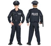 Widmann Police Officer (Jacket, Pants, Hat) (116 cm / 4-5 Years) Blue