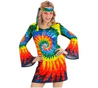 Widmann Psychedelic Hippie (Dress, Headband) (L) Different Colors