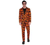 W WIDMANN MILANO - Costume d'Halloween Party Fashion - Ensemble 2 pièces (Veste et Pantalon) M Orange