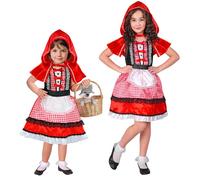 Widmann Red Capelet (Dress With Apron, Hooded Capelet) (116 cm / 4-5 Years) Red