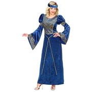 Widmann Renaissance Lady (Dress, Headpiece) (S) Blue
