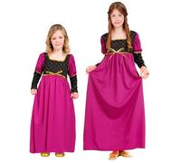 Widmann S.r.l. – Costume princesse Renaissance – Robe, col, coiffe – XL Rouge