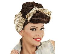 Widmann Rockabilly Perruque avec Bandeau pour Femme Marron
