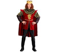 Widmann Déguisement Royal Knight – Manteau, cape, pantalon, couvre-bottes, couronne à gemmes – XL