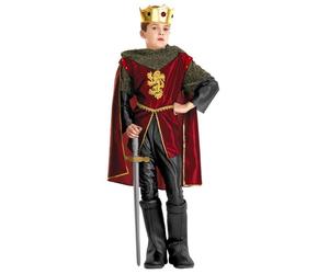 Widmann Royal Knight (Coat, Pants, Boot Covers, Cape, Crown With Gems) (140 cm /