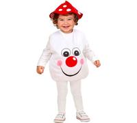 WIDMANN S.R.L. Costume pour tout-petits Champignon rigolo, 1-3 ans, combinaison et couvre-chef