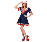 W WIDMANN MILANO Party Fashion - Costume de marin, robe, chapeau, uniforme, fille marine, femme de la mer
