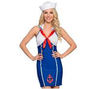 Widmann Sailor Girl (Dress, Hat) (M) Blue