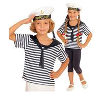 Widmann Sailor (Shirt, Hat) (128 cm / 5-7 Years) Different Colors
