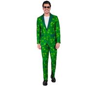W WIDMANN MILANO Party Fashion - Costume St. Patricks Day hommes, veste et pantalon, Irlande, trèfle à quatre feuilles