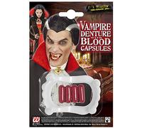 Widmann Sancto PVC Vampire dents avec sang capsules